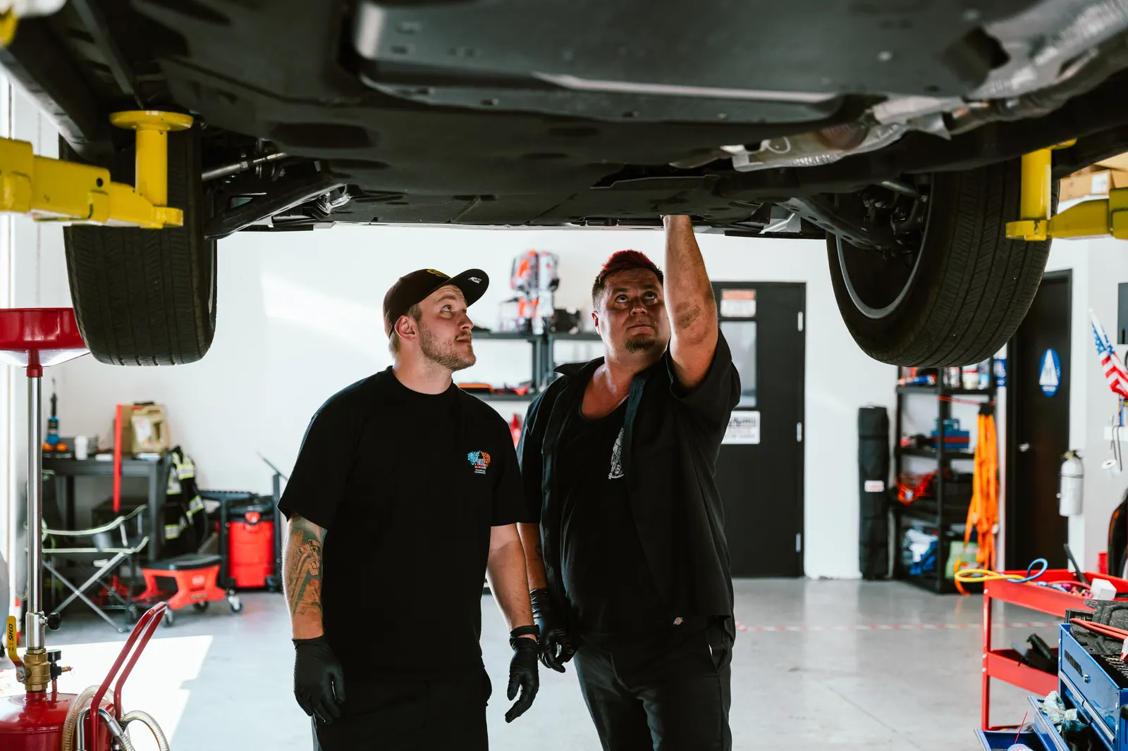 Cali Car Care mechanics performing vehicle maintenance in Escondido, CA